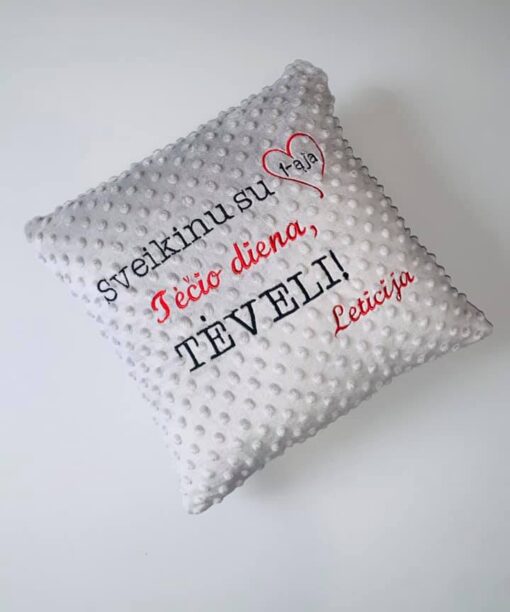 Dekoratyvinė pagalvėlė 40x40 cm ,,Tėveliui"